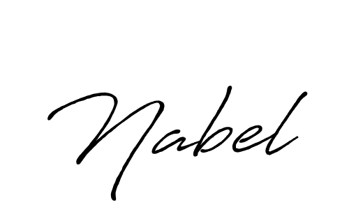 Create a beautiful signature design for name Nabel. With this signature (Antro_Vectra_Bolder) fonts, you can make a handwritten signature for free. Nabel signature style 7 images and pictures png