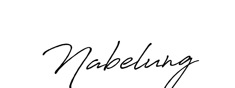 Create a beautiful signature design for name Nabelung. With this signature (Antro_Vectra_Bolder) fonts, you can make a handwritten signature for free. Nabelung signature style 7 images and pictures png