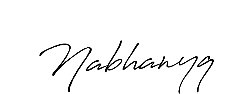 Design your own signature with our free online signature maker. With this signature software, you can create a handwritten (Antro_Vectra_Bolder) signature for name Nabhanyq. Nabhanyq signature style 7 images and pictures png