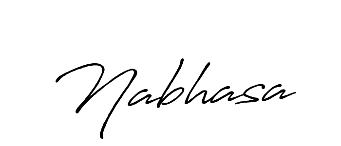 Use a signature maker to create a handwritten signature online. With this signature software, you can design (Antro_Vectra_Bolder) your own signature for name Nabhasa. Nabhasa signature style 7 images and pictures png