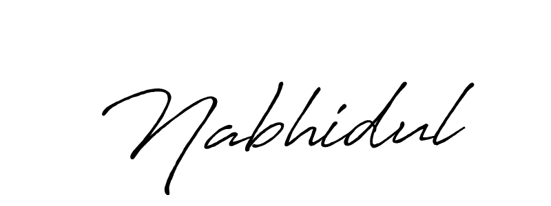 Make a beautiful signature design for name Nabhidul. Use this online signature maker to create a handwritten signature for free. Nabhidul signature style 7 images and pictures png