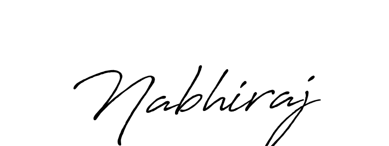 Design your own signature with our free online signature maker. With this signature software, you can create a handwritten (Antro_Vectra_Bolder) signature for name Nabhiraj. Nabhiraj signature style 7 images and pictures png