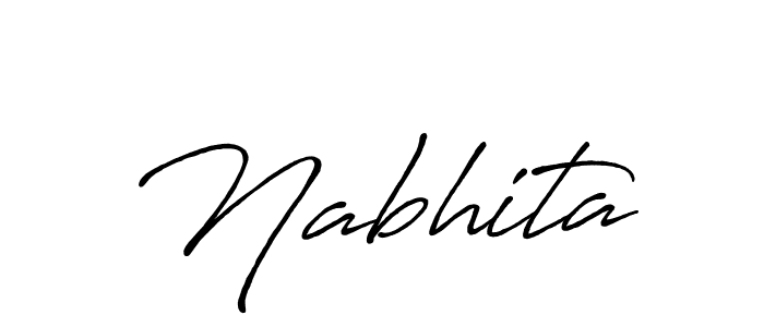 It looks lik you need a new signature style for name Nabhita. Design unique handwritten (Antro_Vectra_Bolder) signature with our free signature maker in just a few clicks. Nabhita signature style 7 images and pictures png