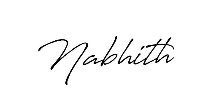 if you are searching for the best signature style for your name Nabhith. so please give up your signature search. here we have designed multiple signature styles  using Antro_Vectra_Bolder. Nabhith signature style 7 images and pictures png