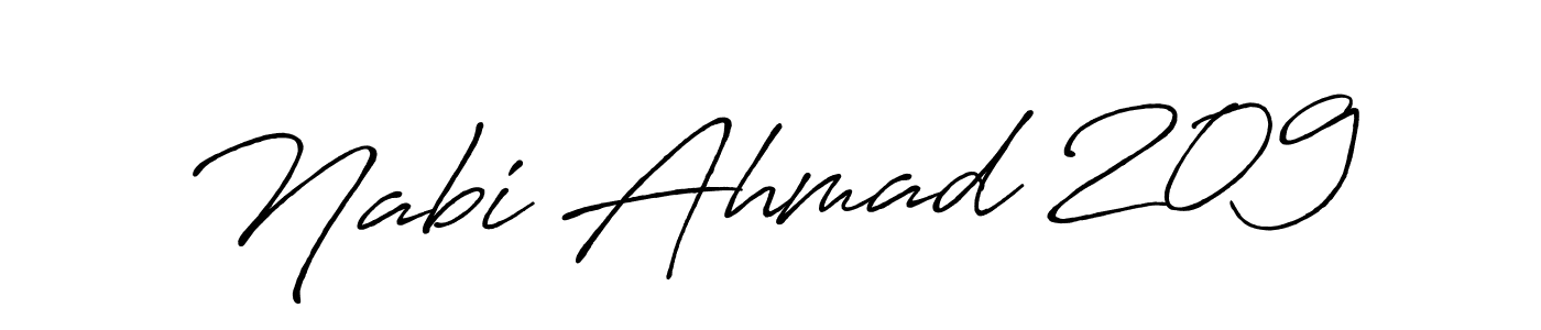 How to make Nabi Ahmad 209 signature? Antro_Vectra_Bolder is a professional autograph style. Create handwritten signature for Nabi Ahmad 209 name. Nabi Ahmad 209 signature style 7 images and pictures png