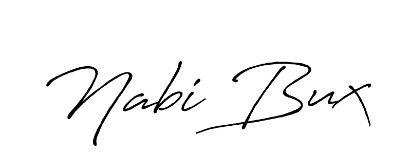 Also we have Nabi Bux name is the best signature style. Create professional handwritten signature collection using Antro_Vectra_Bolder autograph style. Nabi Bux signature style 7 images and pictures png