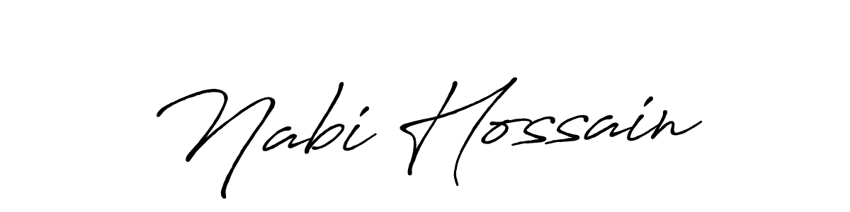 Nabi Hossain stylish signature style. Best Handwritten Sign (Antro_Vectra_Bolder) for my name. Handwritten Signature Collection Ideas for my name Nabi Hossain. Nabi Hossain signature style 7 images and pictures png