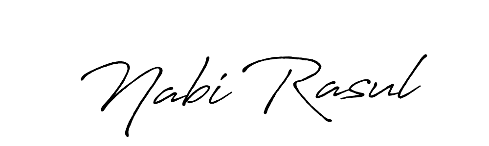 Also You can easily find your signature by using the search form. We will create Nabi Rasul name handwritten signature images for you free of cost using Antro_Vectra_Bolder sign style. Nabi Rasul signature style 7 images and pictures png