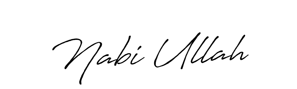 You can use this online signature creator to create a handwritten signature for the name Nabi Ullah. This is the best online autograph maker. Nabi Ullah signature style 7 images and pictures png