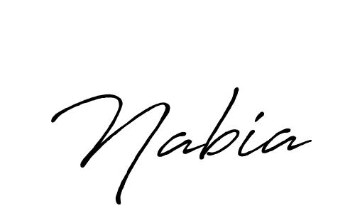 How to make Nabia name signature. Use Antro_Vectra_Bolder style for creating short signs online. This is the latest handwritten sign. Nabia signature style 7 images and pictures png