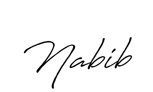 Create a beautiful signature design for name Nabib. With this signature (Antro_Vectra_Bolder) fonts, you can make a handwritten signature for free. Nabib signature style 7 images and pictures png