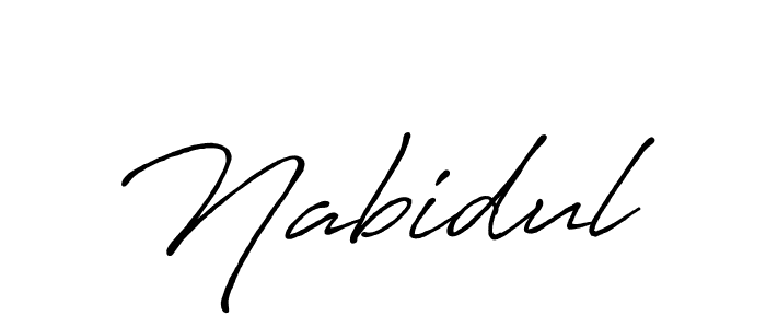 Nabidul stylish signature style. Best Handwritten Sign (Antro_Vectra_Bolder) for my name. Handwritten Signature Collection Ideas for my name Nabidul. Nabidul signature style 7 images and pictures png