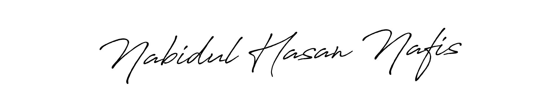 Design your own signature with our free online signature maker. With this signature software, you can create a handwritten (Antro_Vectra_Bolder) signature for name Nabidul Hasan Nafis. Nabidul Hasan Nafis signature style 7 images and pictures png