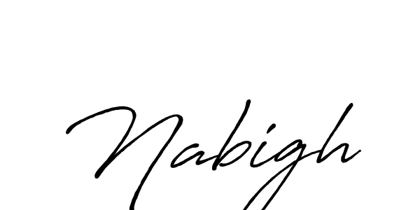 The best way (Antro_Vectra_Bolder) to make a short signature is to pick only two or three words in your name. The name Nabigh include a total of six letters. For converting this name. Nabigh signature style 7 images and pictures png