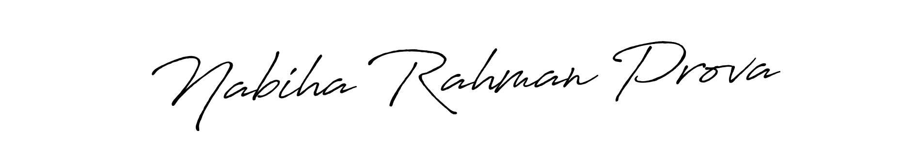 How to make Nabiha Rahman Prova signature? Antro_Vectra_Bolder is a professional autograph style. Create handwritten signature for Nabiha Rahman Prova name. Nabiha Rahman Prova signature style 7 images and pictures png