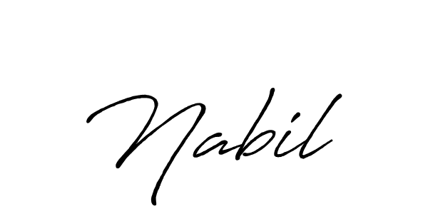 How to make Nabil  signature? Antro_Vectra_Bolder is a professional autograph style. Create handwritten signature for Nabil  name. Nabil  signature style 7 images and pictures png