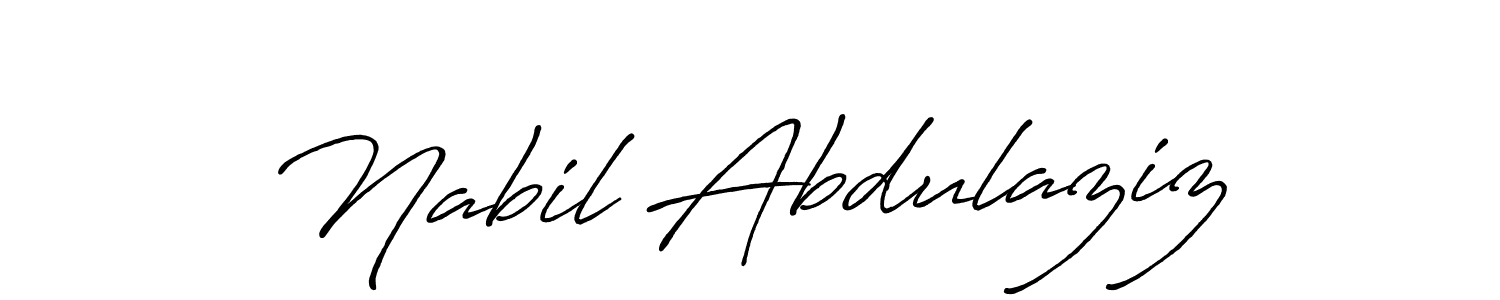 It looks lik you need a new signature style for name Nabil Abdulaziz. Design unique handwritten (Antro_Vectra_Bolder) signature with our free signature maker in just a few clicks. Nabil Abdulaziz signature style 7 images and pictures png