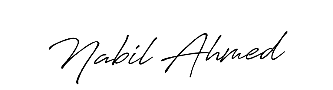 You can use this online signature creator to create a handwritten signature for the name Nabil Ahmed. This is the best online autograph maker. Nabil Ahmed signature style 7 images and pictures png