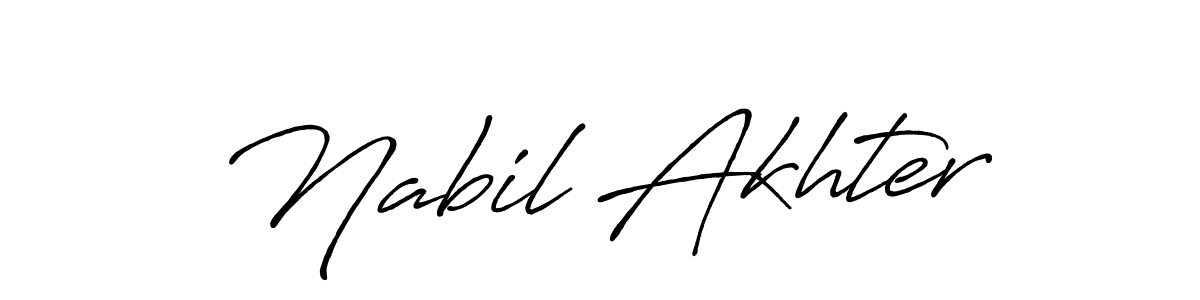if you are searching for the best signature style for your name Nabil Akhter. so please give up your signature search. here we have designed multiple signature styles  using Antro_Vectra_Bolder. Nabil Akhter signature style 7 images and pictures png