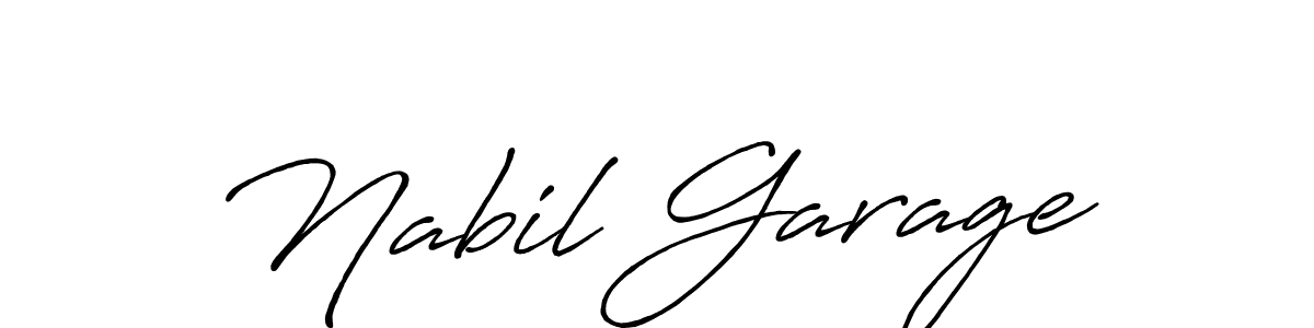 It looks lik you need a new signature style for name Nabil Garage. Design unique handwritten (Antro_Vectra_Bolder) signature with our free signature maker in just a few clicks. Nabil Garage signature style 7 images and pictures png