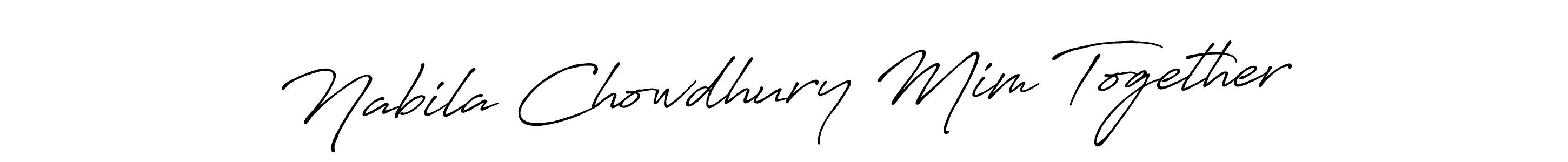 Similarly Antro_Vectra_Bolder is the best handwritten signature design. Signature creator online .You can use it as an online autograph creator for name Nabila Chowdhury Mim Together. Nabila Chowdhury Mim Together signature style 7 images and pictures png