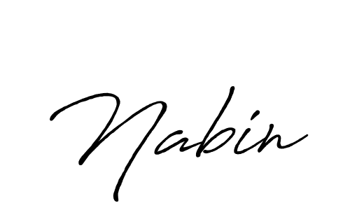 How to make Nabin signature? Antro_Vectra_Bolder is a professional autograph style. Create handwritten signature for Nabin name. Nabin signature style 7 images and pictures png