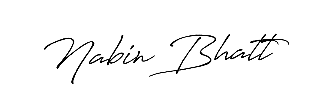 The best way (Antro_Vectra_Bolder) to make a short signature is to pick only two or three words in your name. The name Nabin Bhatt include a total of six letters. For converting this name. Nabin Bhatt signature style 7 images and pictures png