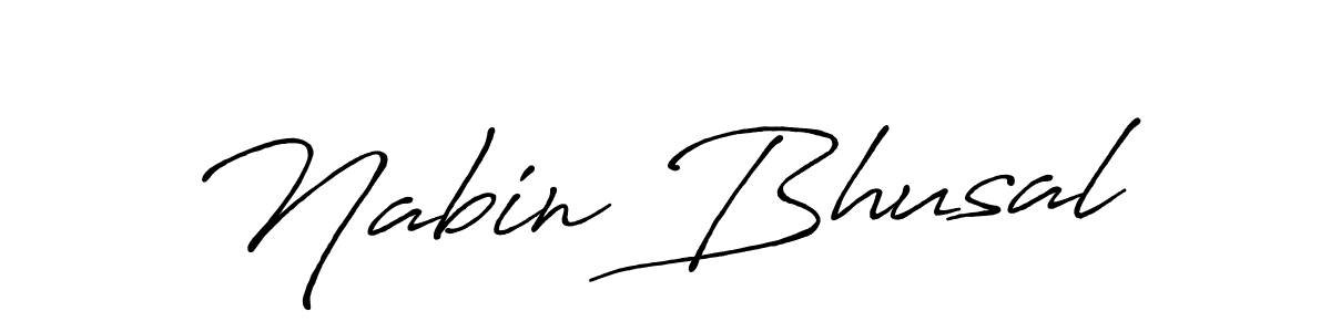 How to make Nabin Bhusal signature? Antro_Vectra_Bolder is a professional autograph style. Create handwritten signature for Nabin Bhusal name. Nabin Bhusal signature style 7 images and pictures png