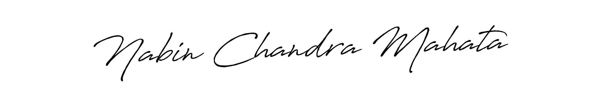 Antro_Vectra_Bolder is a professional signature style that is perfect for those who want to add a touch of class to their signature. It is also a great choice for those who want to make their signature more unique. Get Nabin Chandra Mahata name to fancy signature for free. Nabin Chandra Mahata signature style 7 images and pictures png