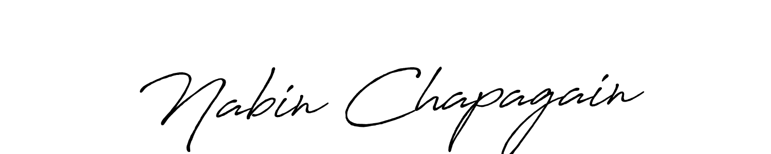 Use a signature maker to create a handwritten signature online. With this signature software, you can design (Antro_Vectra_Bolder) your own signature for name Nabin Chapagain. Nabin Chapagain signature style 7 images and pictures png