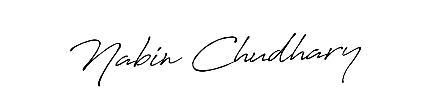 The best way (Antro_Vectra_Bolder) to make a short signature is to pick only two or three words in your name. The name Nabin Chudhary include a total of six letters. For converting this name. Nabin Chudhary signature style 7 images and pictures png