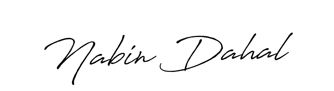 Nabin Dahal stylish signature style. Best Handwritten Sign (Antro_Vectra_Bolder) for my name. Handwritten Signature Collection Ideas for my name Nabin Dahal. Nabin Dahal signature style 7 images and pictures png