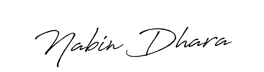 Design your own signature with our free online signature maker. With this signature software, you can create a handwritten (Antro_Vectra_Bolder) signature for name Nabin Dhara. Nabin Dhara signature style 7 images and pictures png