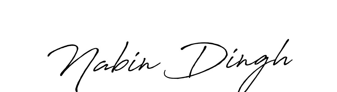 The best way (Antro_Vectra_Bolder) to make a short signature is to pick only two or three words in your name. The name Nabin Dingh include a total of six letters. For converting this name. Nabin Dingh signature style 7 images and pictures png