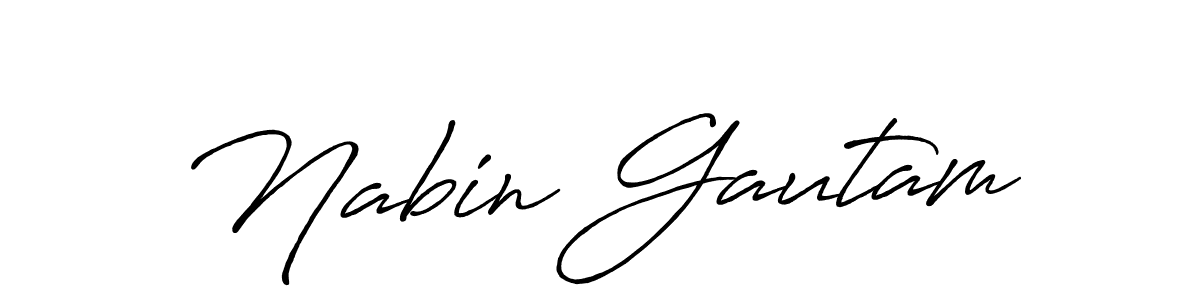 Similarly Antro_Vectra_Bolder is the best handwritten signature design. Signature creator online .You can use it as an online autograph creator for name Nabin Gautam. Nabin Gautam signature style 7 images and pictures png