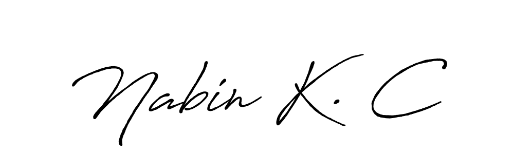 Also You can easily find your signature by using the search form. We will create Nabin K. C name handwritten signature images for you free of cost using Antro_Vectra_Bolder sign style. Nabin K. C signature style 7 images and pictures png