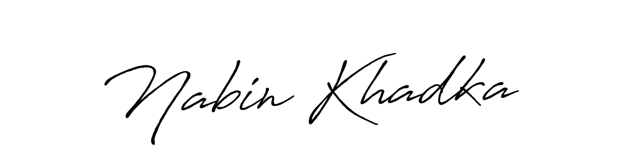 Nabin Khadka stylish signature style. Best Handwritten Sign (Antro_Vectra_Bolder) for my name. Handwritten Signature Collection Ideas for my name Nabin Khadka. Nabin Khadka signature style 7 images and pictures png