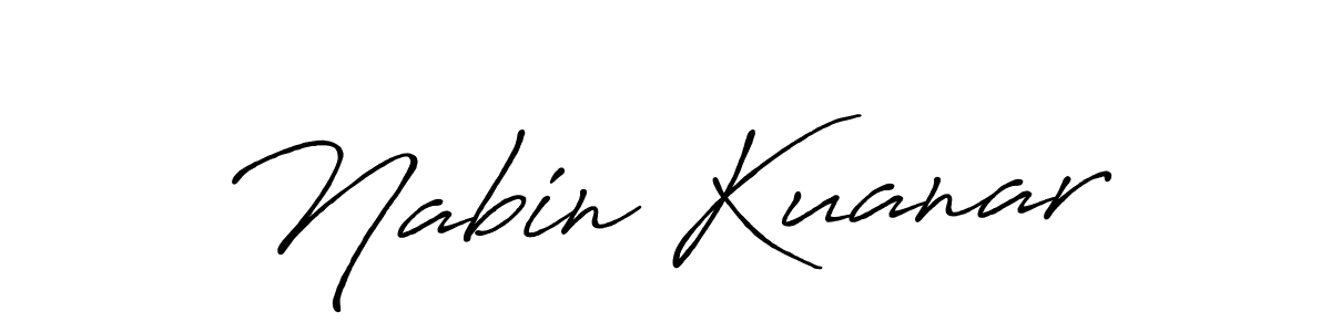 Antro_Vectra_Bolder is a professional signature style that is perfect for those who want to add a touch of class to their signature. It is also a great choice for those who want to make their signature more unique. Get Nabin Kuanar name to fancy signature for free. Nabin Kuanar signature style 7 images and pictures png