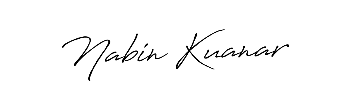 Antro_Vectra_Bolder is a professional signature style that is perfect for those who want to add a touch of class to their signature. It is also a great choice for those who want to make their signature more unique. Get Nabin Kuanar name to fancy signature for free. Nabin Kuanar signature style 7 images and pictures png