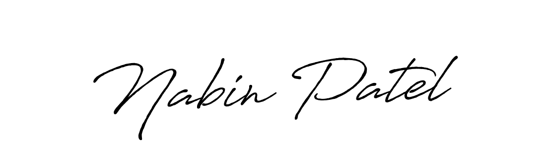 Make a beautiful signature design for name Nabin Patel. Use this online signature maker to create a handwritten signature for free. Nabin Patel signature style 7 images and pictures png