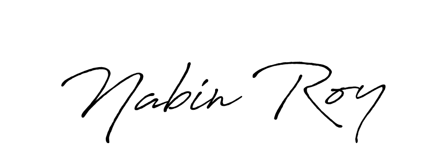 Nabin Roy stylish signature style. Best Handwritten Sign (Antro_Vectra_Bolder) for my name. Handwritten Signature Collection Ideas for my name Nabin Roy. Nabin Roy signature style 7 images and pictures png