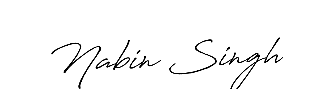 Nabin Singh stylish signature style. Best Handwritten Sign (Antro_Vectra_Bolder) for my name. Handwritten Signature Collection Ideas for my name Nabin Singh. Nabin Singh signature style 7 images and pictures png