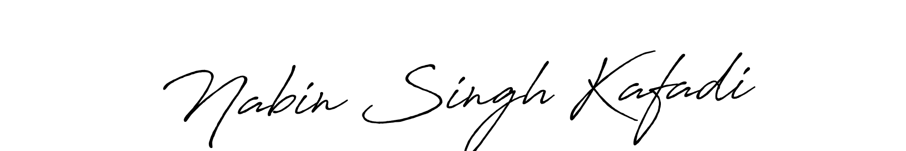 How to make Nabin Singh Kafadi name signature. Use Antro_Vectra_Bolder style for creating short signs online. This is the latest handwritten sign. Nabin Singh Kafadi signature style 7 images and pictures png