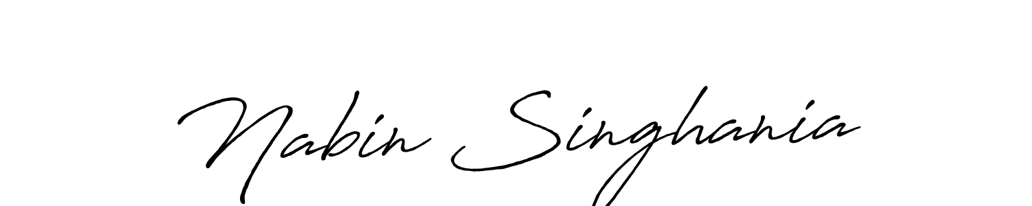 You should practise on your own different ways (Antro_Vectra_Bolder) to write your name (Nabin Singhania) in signature. don't let someone else do it for you. Nabin Singhania signature style 7 images and pictures png