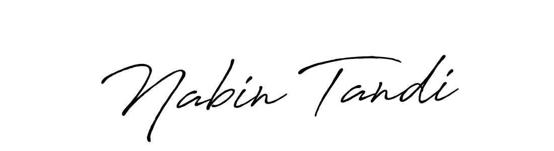 Make a beautiful signature design for name Nabin Tandi. With this signature (Antro_Vectra_Bolder) style, you can create a handwritten signature for free. Nabin Tandi signature style 7 images and pictures png