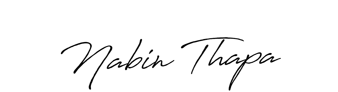 How to make Nabin Thapa signature? Antro_Vectra_Bolder is a professional autograph style. Create handwritten signature for Nabin Thapa name. Nabin Thapa signature style 7 images and pictures png