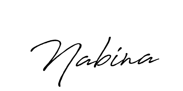 Also we have Nabina name is the best signature style. Create professional handwritten signature collection using Antro_Vectra_Bolder autograph style. Nabina signature style 7 images and pictures png