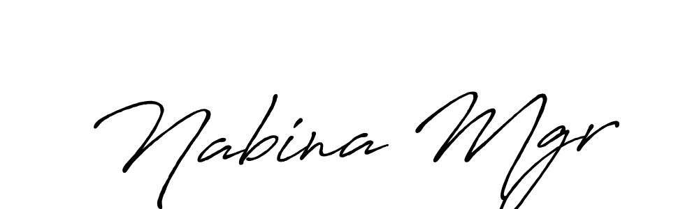 How to Draw Nabina Mgr signature style? Antro_Vectra_Bolder is a latest design signature styles for name Nabina Mgr. Nabina Mgr signature style 7 images and pictures png