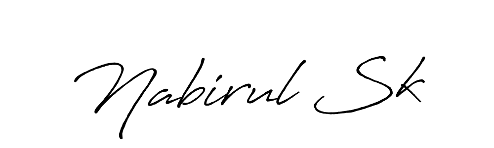 Also You can easily find your signature by using the search form. We will create Nabirul Sk name handwritten signature images for you free of cost using Antro_Vectra_Bolder sign style. Nabirul Sk signature style 7 images and pictures png
