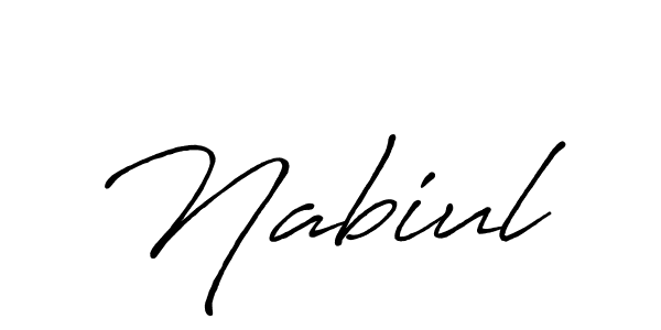 How to make Nabiul signature? Antro_Vectra_Bolder is a professional autograph style. Create handwritten signature for Nabiul name. Nabiul signature style 7 images and pictures png